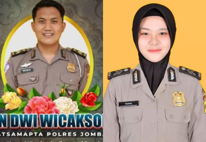 Briptu Fadhilatun Nikmah dan Briptu Rian Dwi Wicaksono